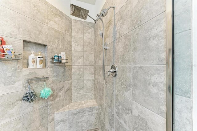 5709 Sunflower Cir, Sarasota, FL 34238 - interior details with tiled shower