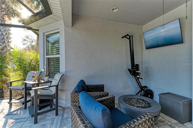 5709 Sunflower Cir, Sarasota, FL 34238 - view of patio / terrace with a lanai
