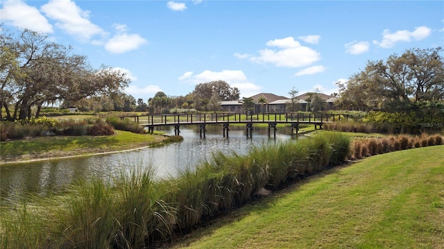 view of water feature