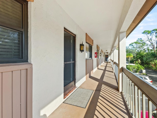 view of balcony