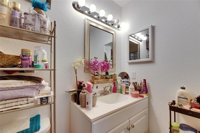 bathroom with vanity