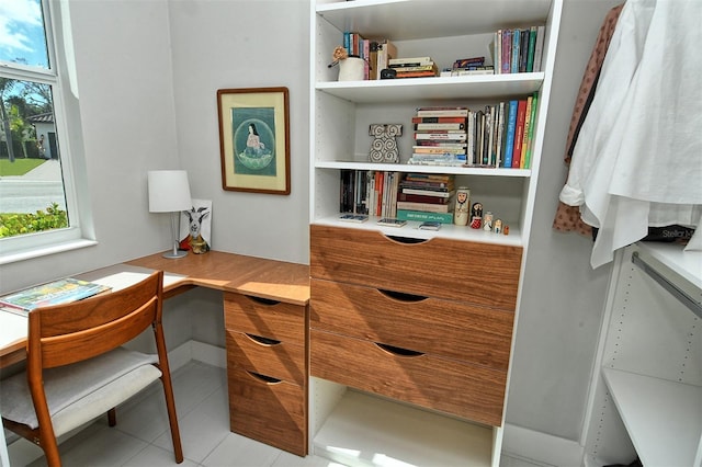 office featuring tile patterned floors