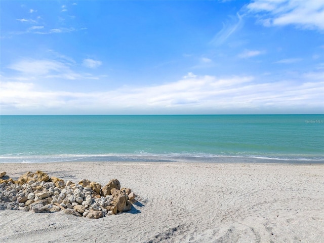 water view featuring a view of the beach