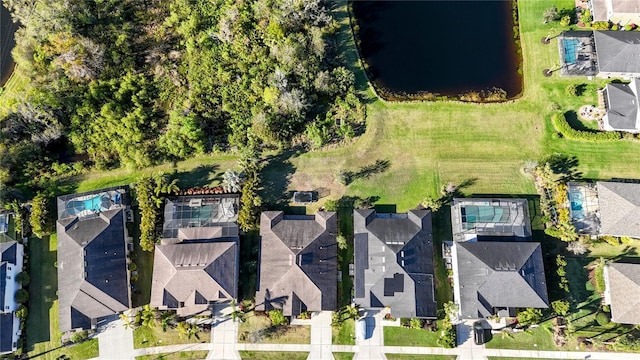 aerial view featuring a residential view