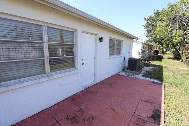 view of patio / terrace with cooling unit