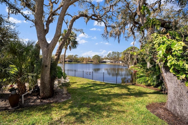 water view with fence