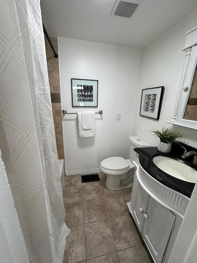 1397 43rd St, Sarasota, FL 34234 - full bathroom with vanity, tile patterned flooring, and shower / bath combo