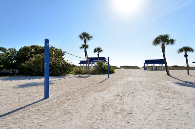 view of property's community with volleyball court