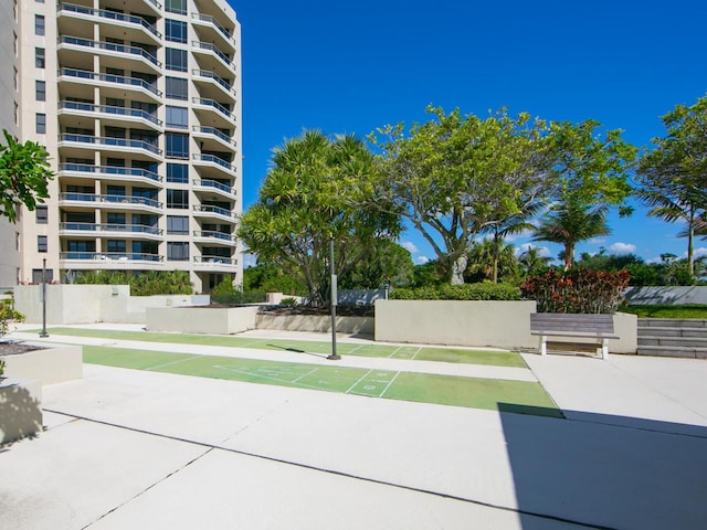 surrounding community featuring shuffleboard