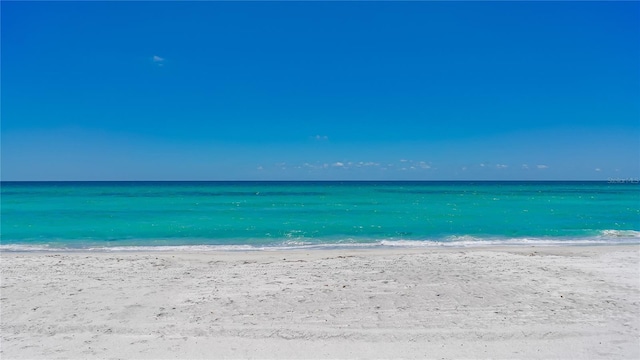 water view with a view of the beach