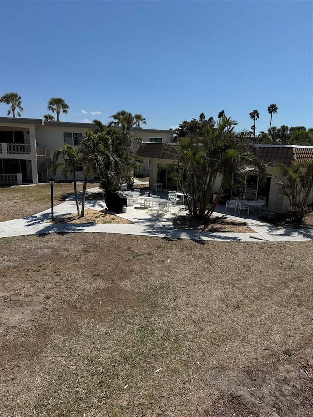 view of front of property with a patio area