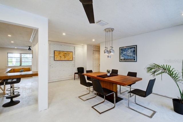 552 Juan Anasco Dr, Longboat Key, FL 34228 - dining room with recessed lighting and ceiling fan
