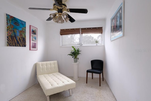 552 Juan Anasco Dr, Longboat Key, FL 34228 - living area with ceiling fan