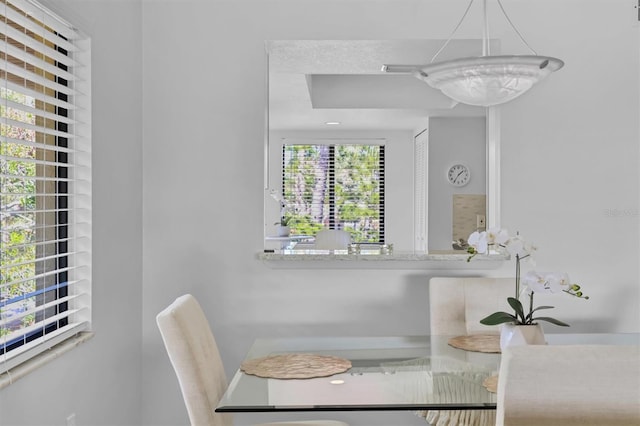 view of dining room