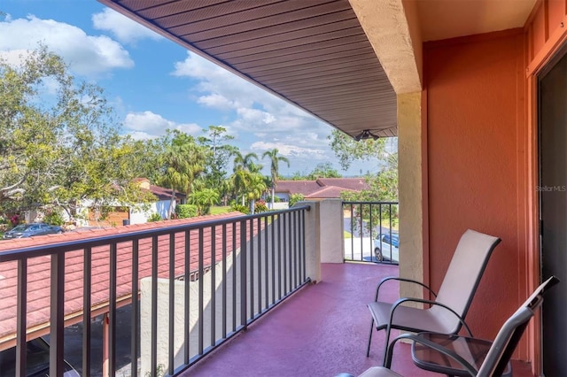 view of balcony
