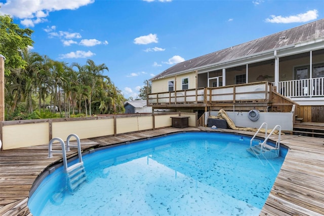 pool featuring a deck