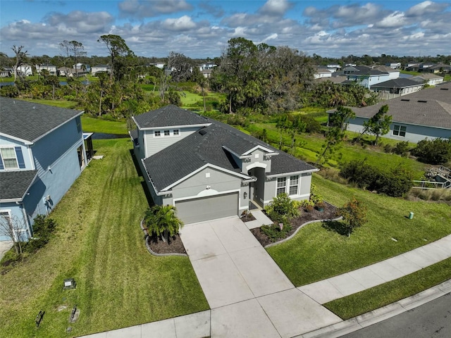 birds eye view of property featuring a residential view