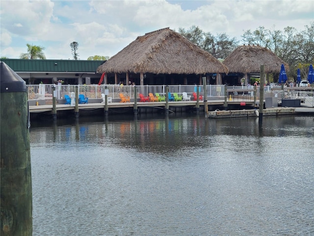 view of water feature