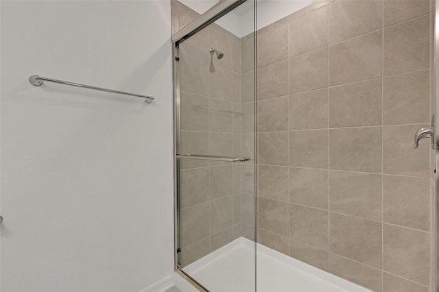 full bathroom with a stall shower