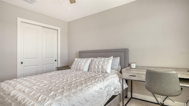 bedroom featuring baseboards