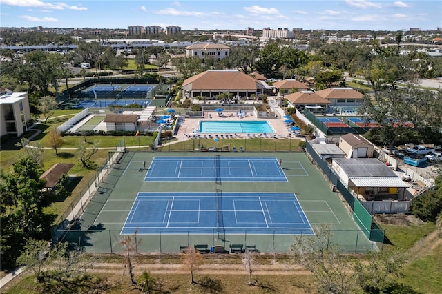 birds eye view of property