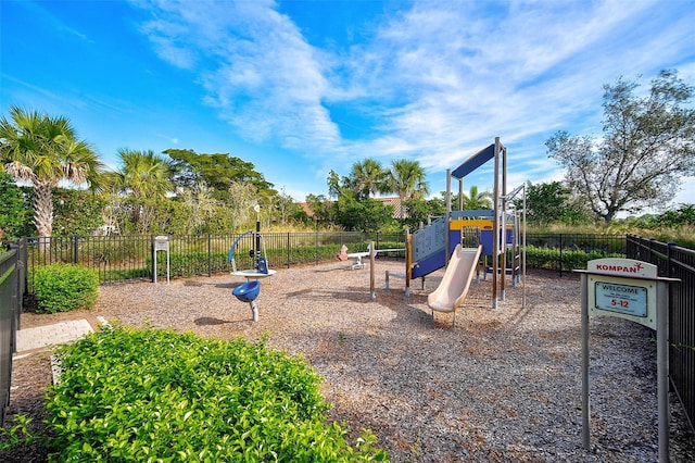 community playground featuring fence