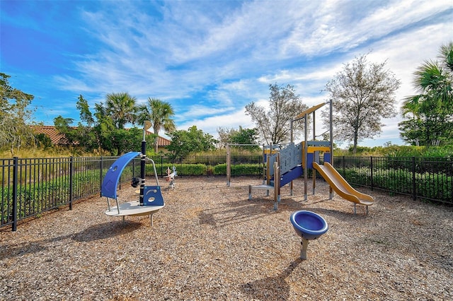 community playground featuring fence