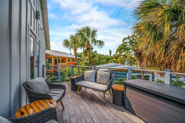 5708 Holmes Blvd, Holmes Beach, FL 34217 - view of wooden deck