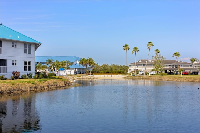 view of water feature