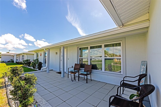 view of patio / terrace with a porch