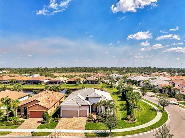 bird's eye view featuring a residential view