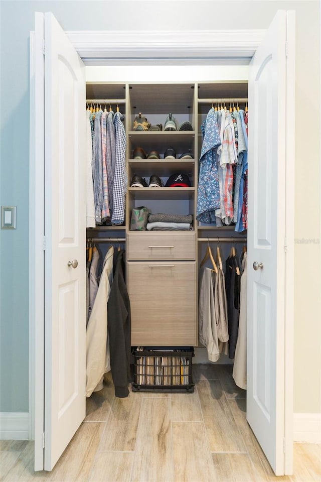 view of closet