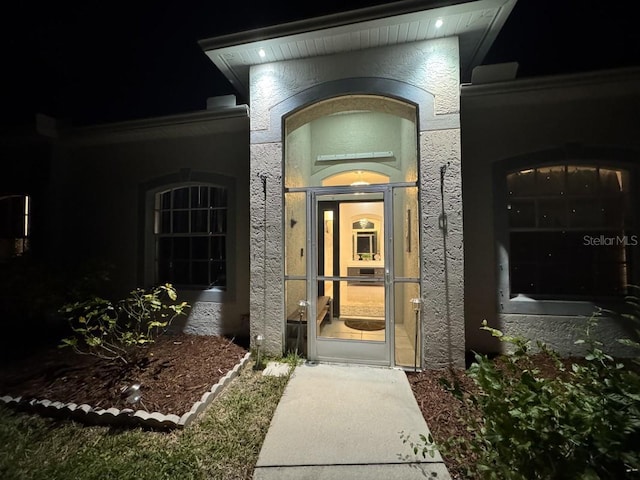 3650 S Sumter Blvd, North Port, FL 34287 - property entrance featuring stucco siding