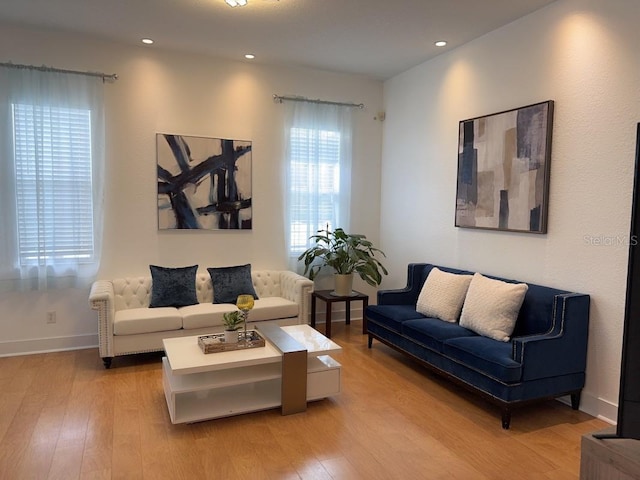 3650 S Sumter Blvd, North Port, FL 34287 - living area with light wood finished floors, baseboards, and recessed lighting