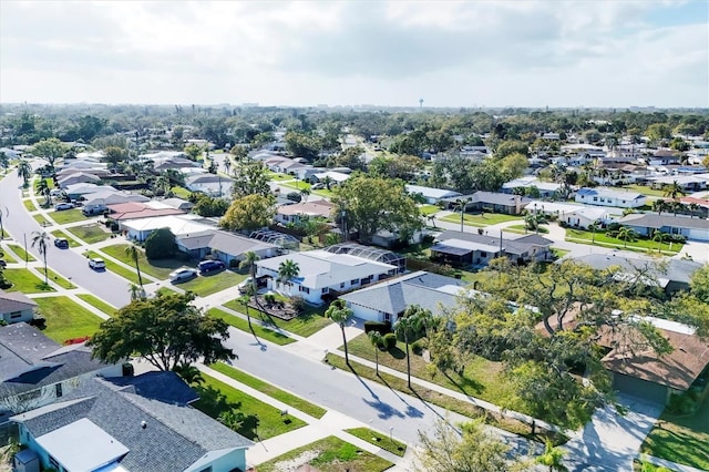 bird's eye view with a residential view