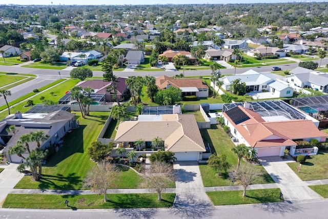 drone / aerial view featuring a residential view