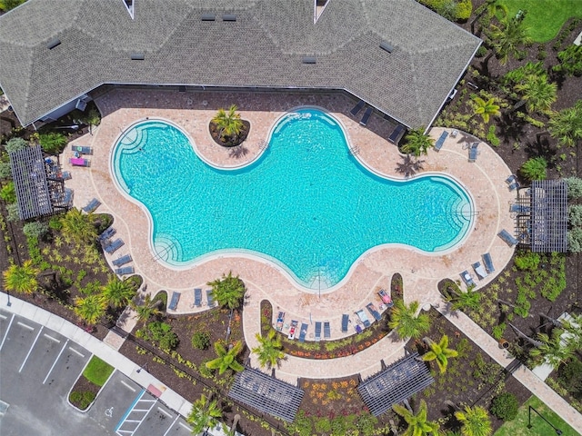 4918 Gray Owl Ter, Palmetto, FL 34221 - aerial view of property's location with a pool