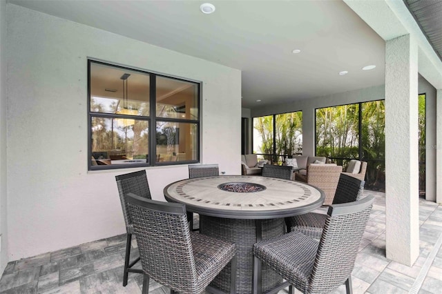 view of patio / terrace featuring outdoor dining area