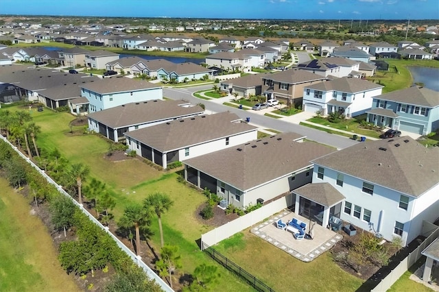 drone / aerial view featuring a residential view