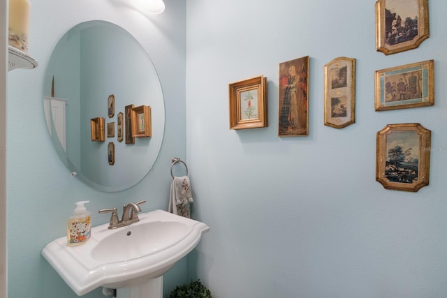 bathroom with a sink