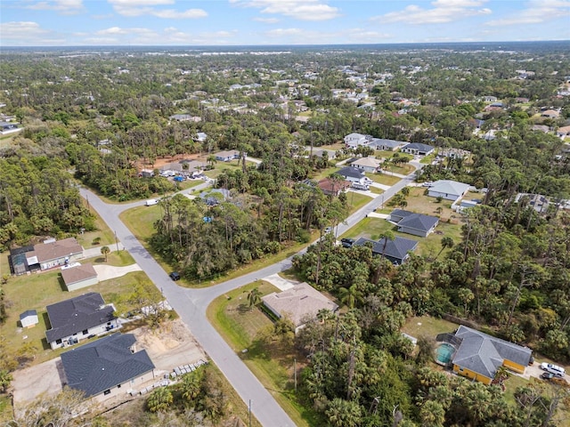 aerial view featuring a residential view