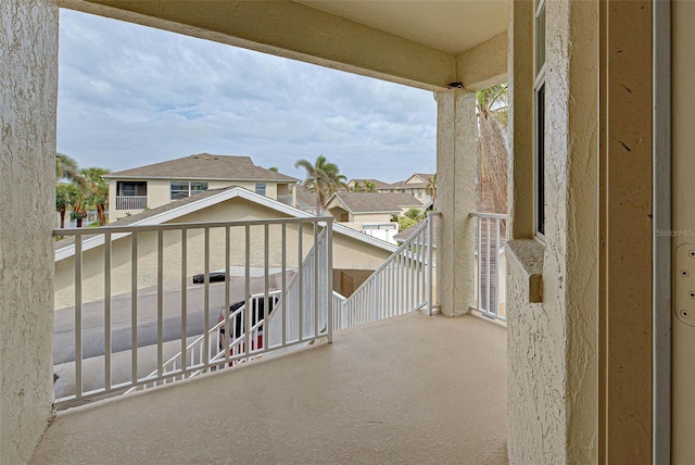 balcony with a residential view