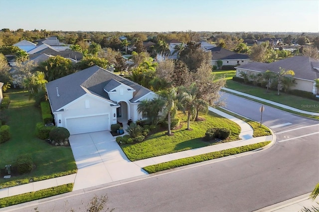 bird's eye view featuring a residential view