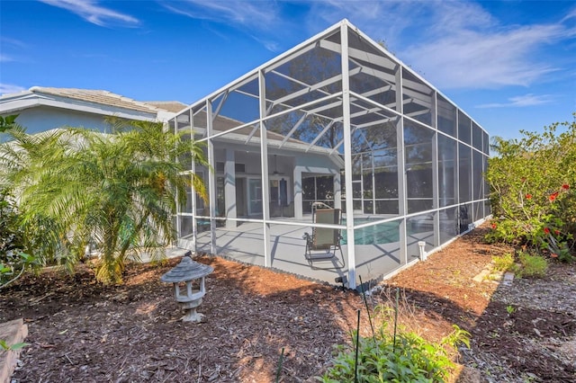 8420 Sailing Loop, Lakewood Ranch, FL 34202 - back of property with a patio area, an outdoor pool, and a lanai