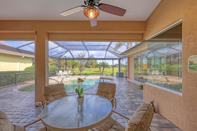 sunroom / solarium with plenty of natural light