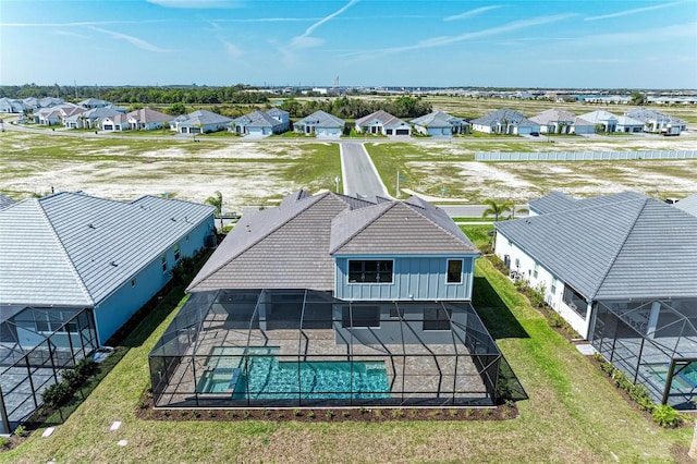 birds eye view of property featuring a residential view