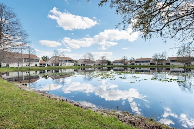 water view featuring a residential view