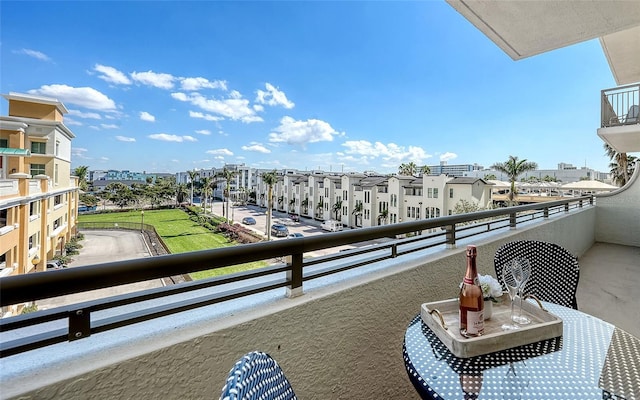 view of balcony