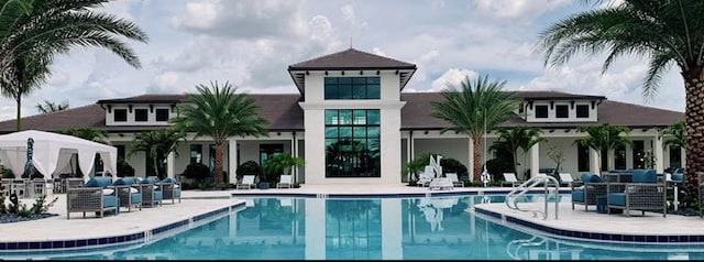 pool featuring a patio