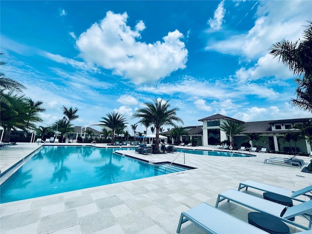 pool featuring a patio